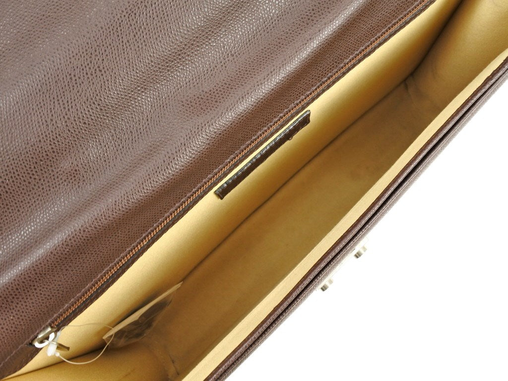 【中古】アンドレア ダミコ Andrea DAMICO レザー ブリーフケース ブラウン【 状態ランクC 】【 メンズ 】