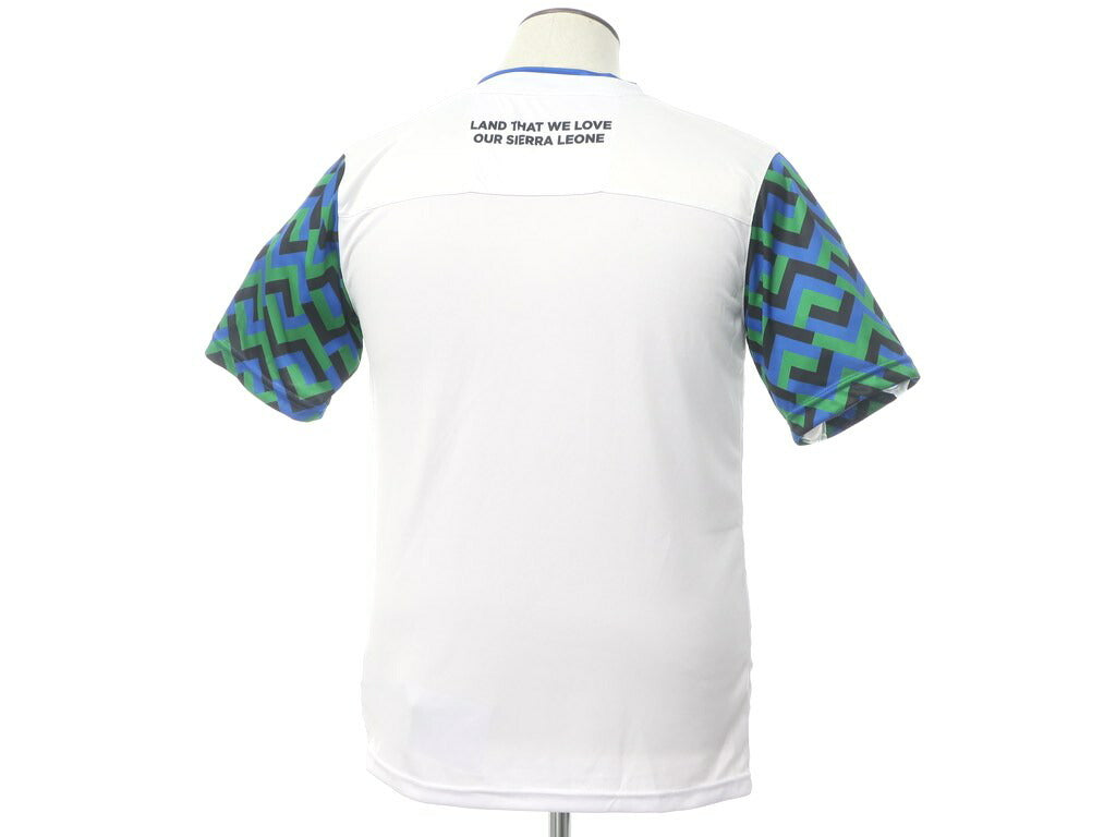 【新品】ラブラム ロンドン LABRUM LONDON シエラレオネ共和国代表 ユニフォーム Tシャツ ホワイト×ブルー×グリーン【サイズXL】【WHT】【S/S】【状態ランクN】【メンズ】【10702-955340】