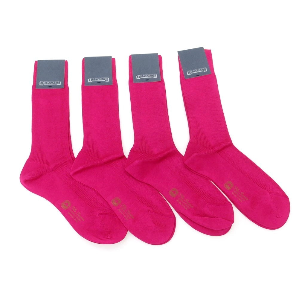 【新品】タイユアタイ TIE YOUR TIE Filo Scozia ソックス 4足セット ピンク【 10 】【 状態ランクN 】【 メンズ 】