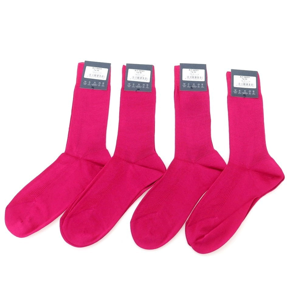 【新品】タイユアタイ TIE YOUR TIE Filo Scozia ソックス 4足セット ピンク【 10 】【 状態ランクN 】【 メンズ 】