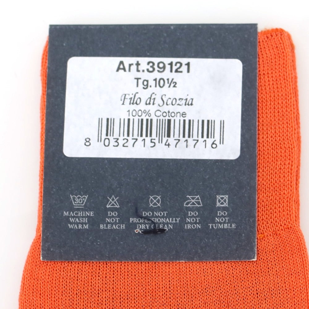 【新品】タイユアタイ TIE YOUR TIE Filo Scozia ソックス 4足セット オレンジ【 10.5 】【 状態ランクN 】【 メンズ 】