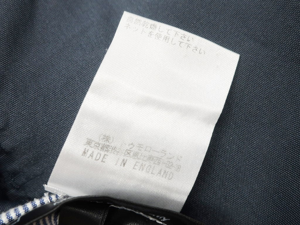【中古】トゥエルブオーファイブ 1205 コットン ストライプ ダブル 2B カジュアルジャケット ネイビーブルー×ホワイト【サイズS】【BLU】【S/S】【状態ランクC】【メンズ】【10102-955278】