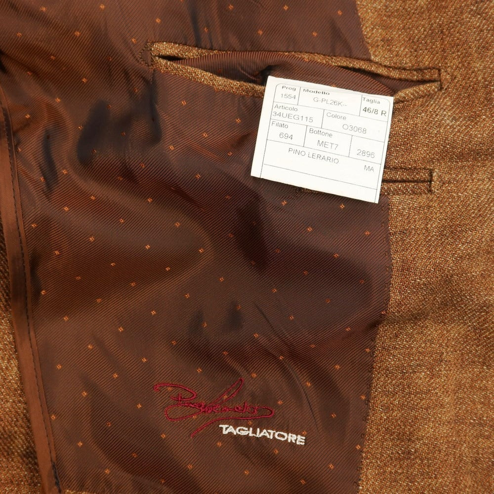 【中古】タリアトーレ TAGLIATORE リネン カジュアルジャケット ライトブラウン【 46 】【 状態ランクC 】【 メンズ 】