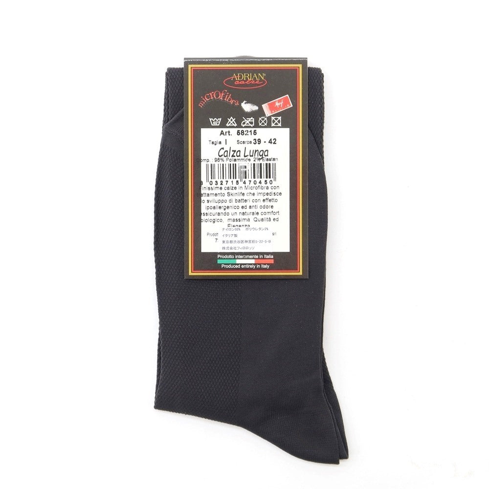 【新品】アドリアン ADRIAN ソックス
ダークグレー(ピケ)【 Taglia.(39-42) 】【 状態ランクN 】【 メンズ 】