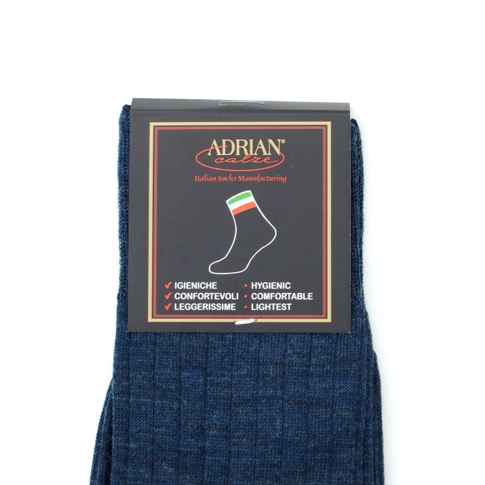 【新品】アドリアン ADRIAN ソックス
ダークブルー(リブ)【 Taglia.(39-42) 】【 状態ランクN 】【 メンズ 】