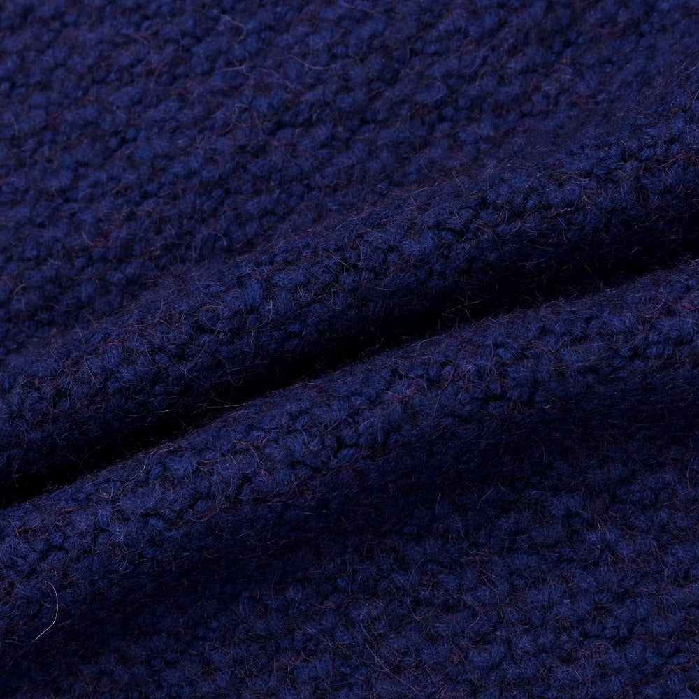 【中古】クルチアーニ CRUCIANI ウールナイロン クルーネック プルオーバーニット ネイビー【サイズ46】【NVY】【A/W】【状態ランクB】【メンズ】