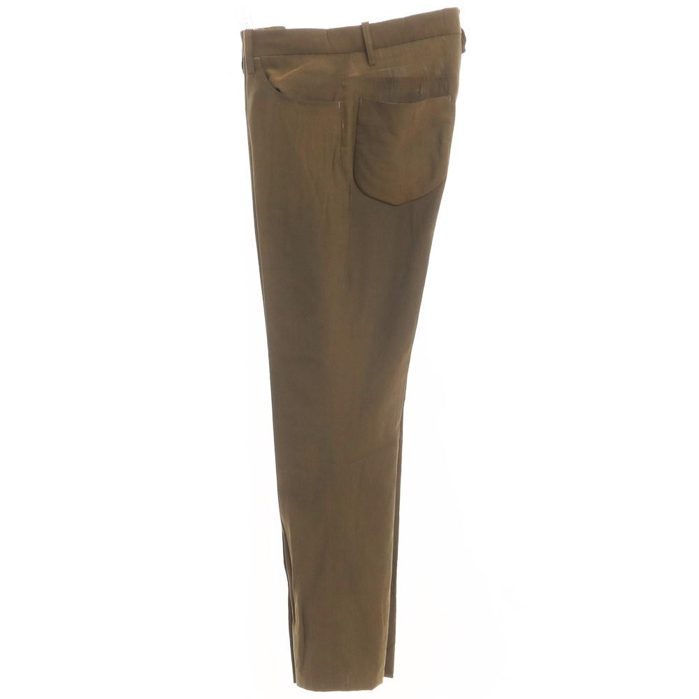 【中古】シャーデー SADE MANHOLE別注 ウールレーヨン カジュアルスラックス パンツ オリーブブラウン系【サイズ1】【BRW】【S/S】【状態ランクC】【メンズ】【769296】