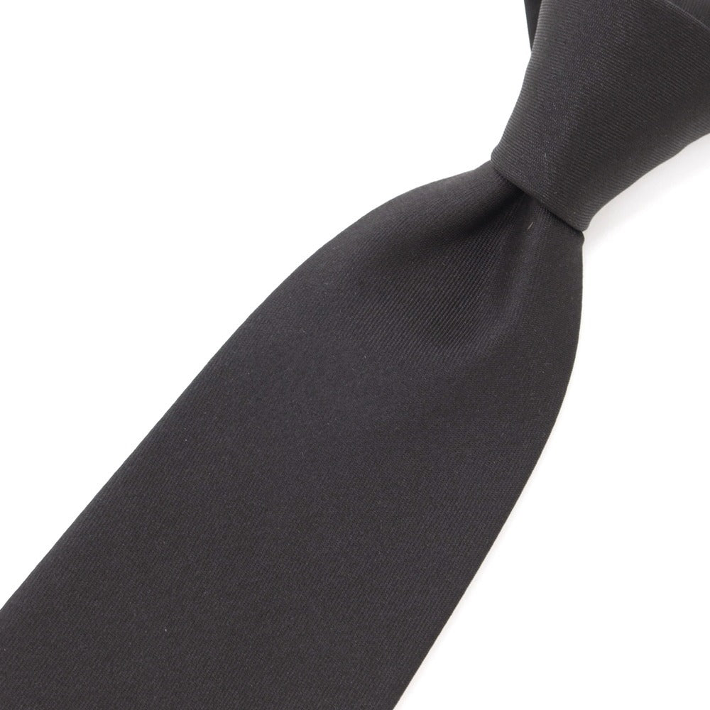 【新品】ジエレ GIERRE シルク 小紋柄ネクタイ ブラックxブルーグリーン【 状態ランクN 】【 メンズ 】