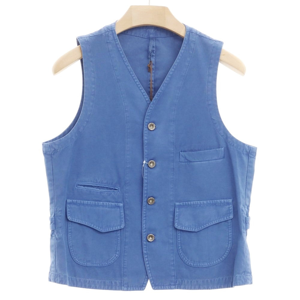 【新品】エルビーエム1911 L.B.M.1911 コットン ワーク ベスト ブルー【サイズ50】【BLU】【S/S】【状態ランクN】【メンズ】【769278】