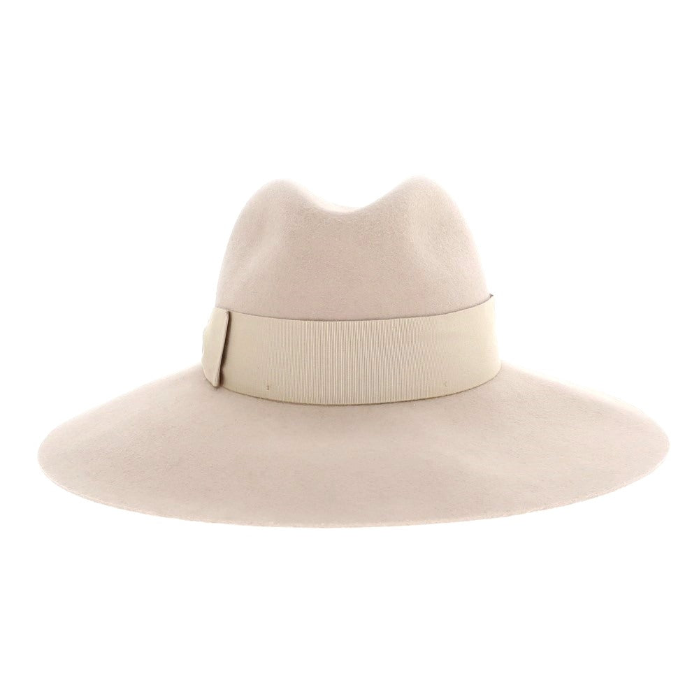 【新品】ボルサリーノ Borsalino ラビットファー 中折れフェルトハット ピンクベージュ【サイズM】【PNK】【A/W】【状態ランクN】【メンズ】【768995】