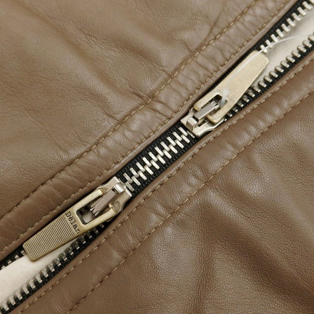 【中古】デラン Delan レザージャケット ブルゾン ブラウン系【サイズ50】【BRW】【A/W】【状態ランクB】【メンズ】