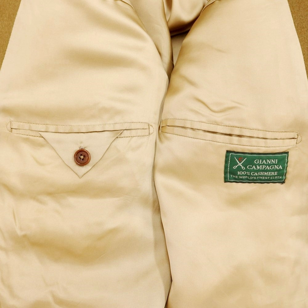 【中古】【未使用】ジャンニ カンパーニャ GIANNI CAMPAGNA カシミヤ ポロコート キャメルブラウン【サイズ52】【BRW】【A/W】【状態ランクS】【メンズ】【769069】