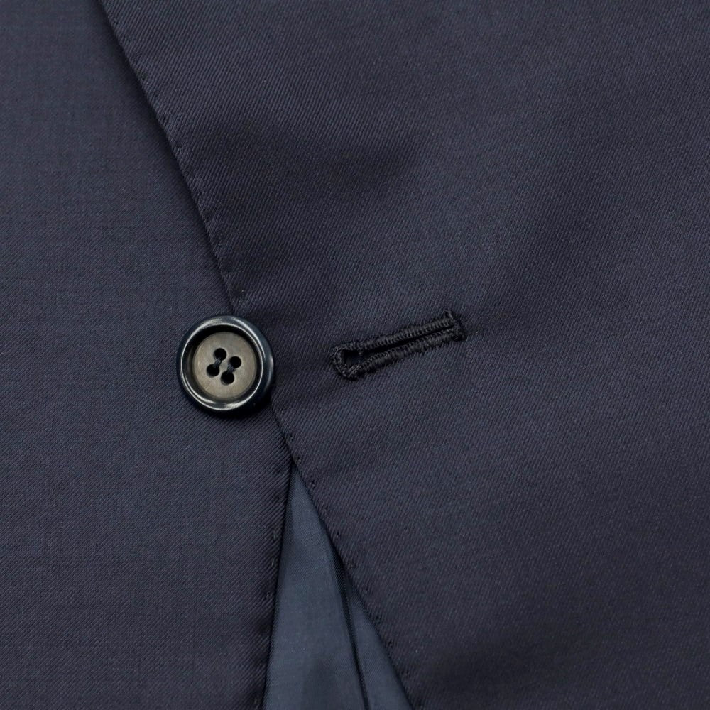 【中古】サルトリア サビーノ SARTORIA SABINO ウール 2つボタンスーツ ネイビー【 表記なし(L位) 】【 状態ランクC 】【 メンズ 】