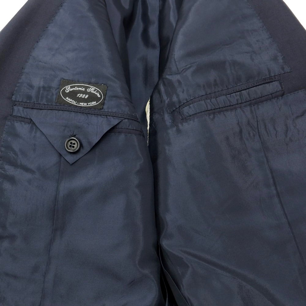【中古】サルトリア サビーノ SARTORIA SABINO ウール 2つボタンスーツ ネイビー【 表記なし(L位) 】【 状態ランクC 】【 メンズ 】