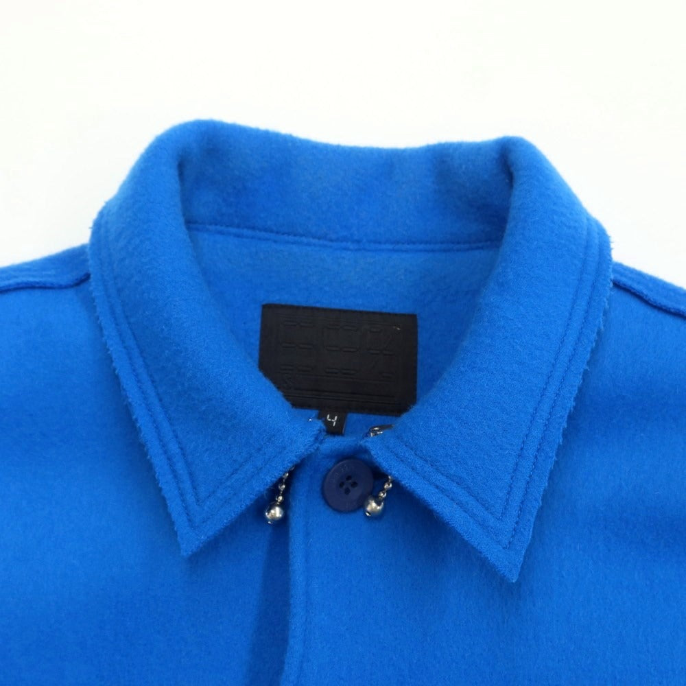 【中古】ナインティナイン パーセント イズ 99%IS- ウールナイロン ワークジャケット ブルゾン ブルー【サイズ4】【BLU】【A/W】【状態ランクC】【メンズ】【768885】