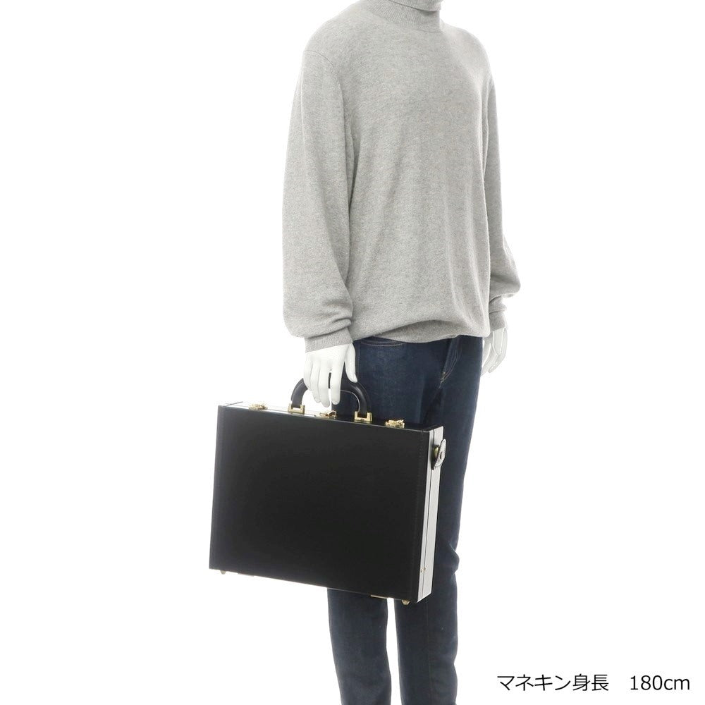 【中古】匠乃固鞄 たくみのトランク Takumi no trunk オーダーメイド レザー アタッシュケース ブラック【 状態ランクB 】【 メンズ 】