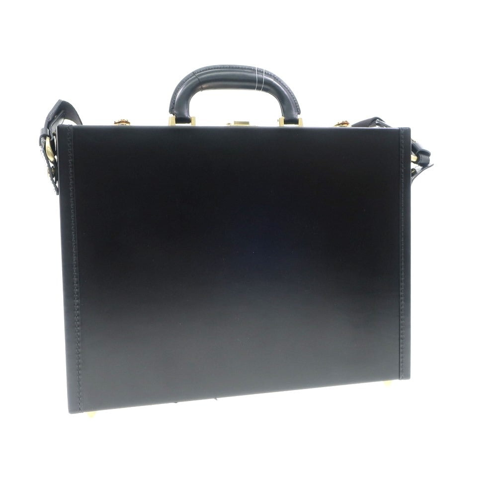 【中古】匠乃固鞄 たくみのトランク Takumi no trunk オーダーメイド レザー アタッシュケース ブラック【 状態ランクB 】【 メンズ 】