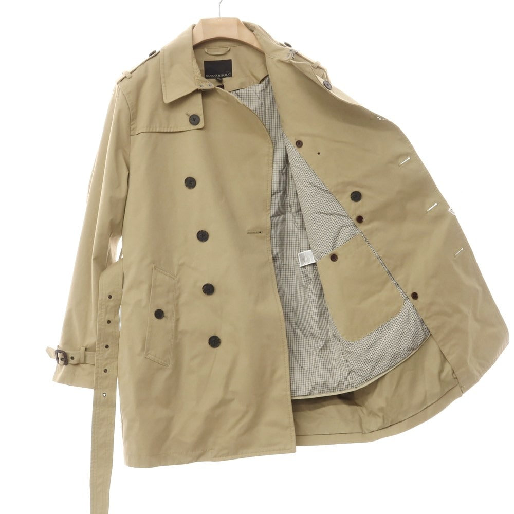 【中古】バナナリパブリック Banana Republic ポリエステルコットン ライナー付 トレンチコート ベージュ【サイズL】【BEI】【A/W】【状態ランクB】【メンズ】