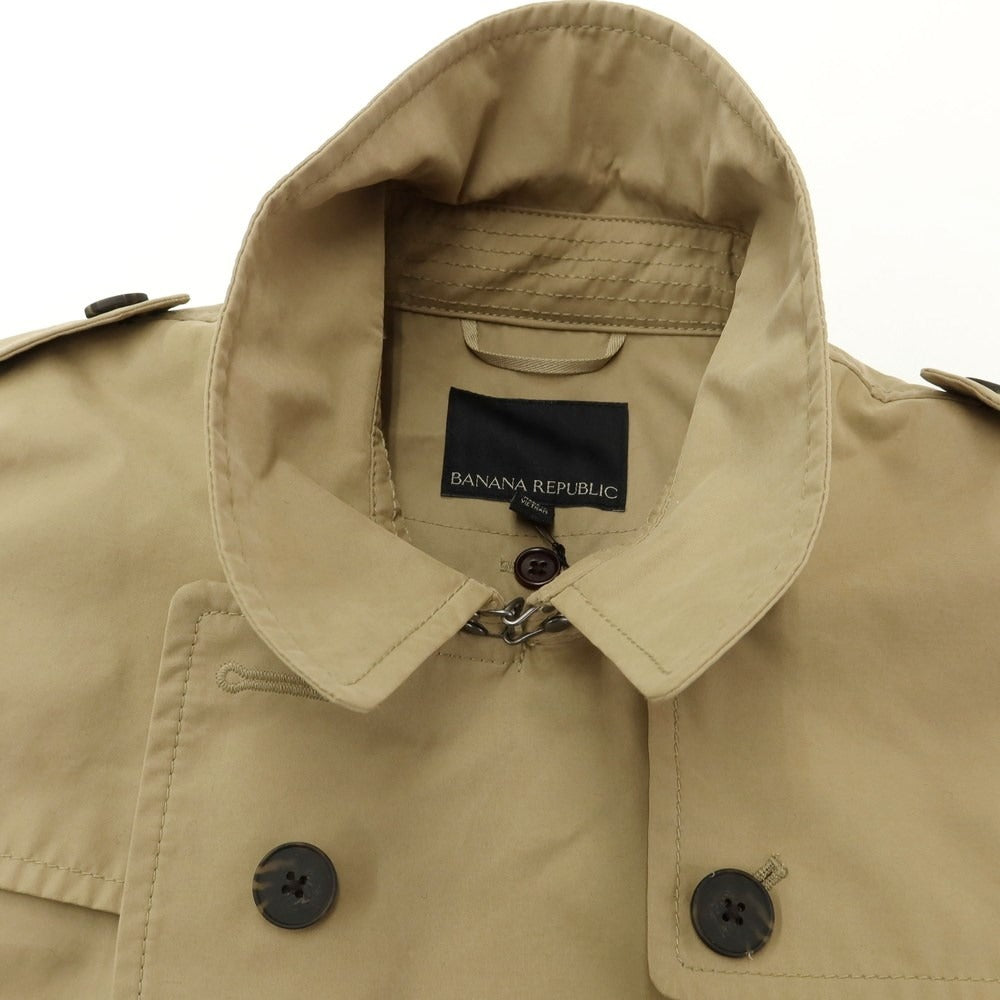 【中古】バナナリパブリック Banana Republic ポリエステルコットン ライナー付 トレンチコート ベージュ【サイズL】【BEI】【A/W】【状態ランクB】【メンズ】