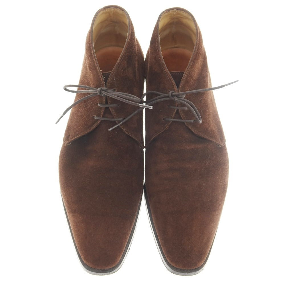 【中古】キートン Kiton スエード チャッカブーツ ダークブラウン【サイズ5 1/2】【BRW】【S/S/A/W】【状態ランクC】【メンズ】【759890】