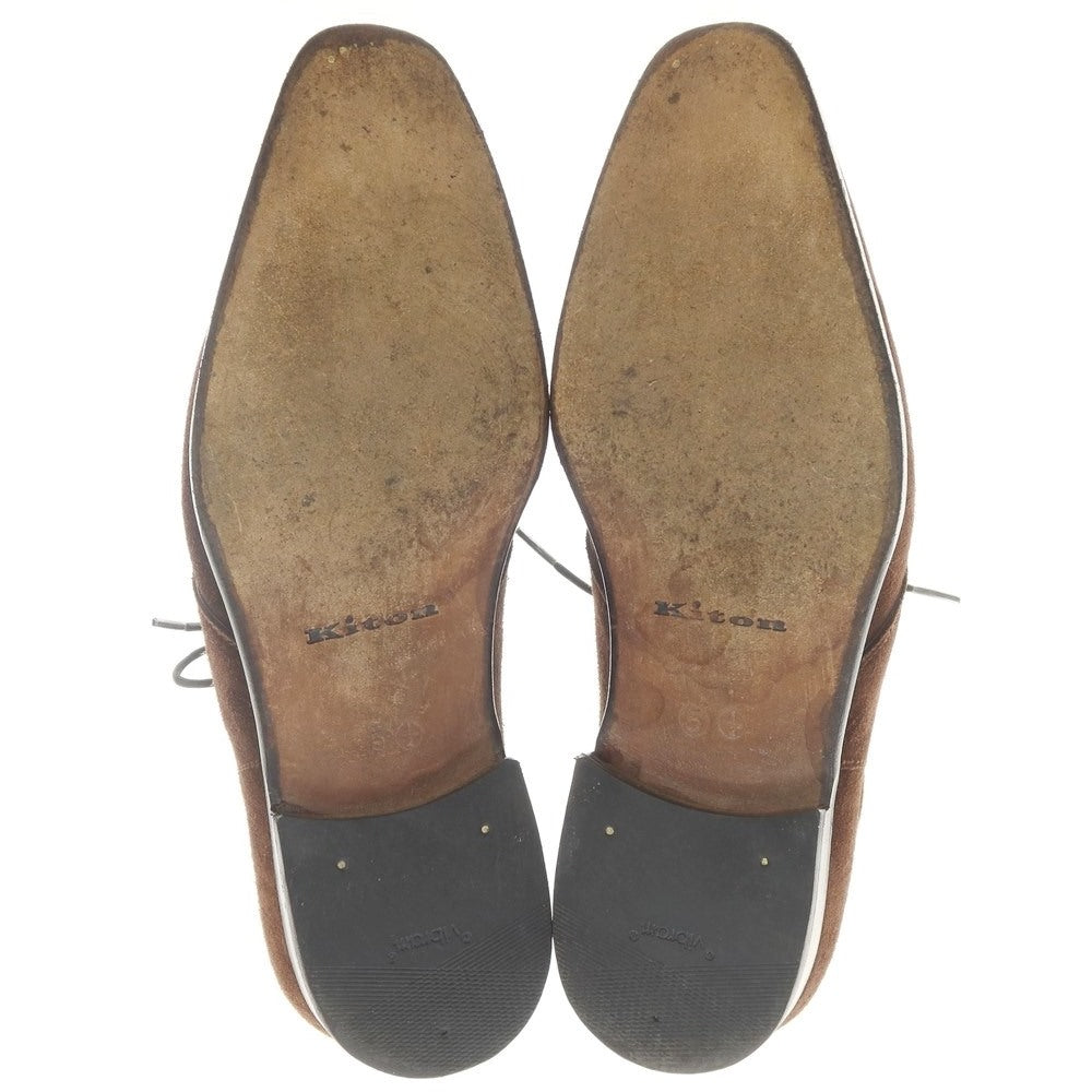 【中古】キートン Kiton スエード チャッカブーツ ダークブラウン【サイズ5 1/2】【BRW】【S/S/A/W】【状態ランクC】【メンズ】【759890】