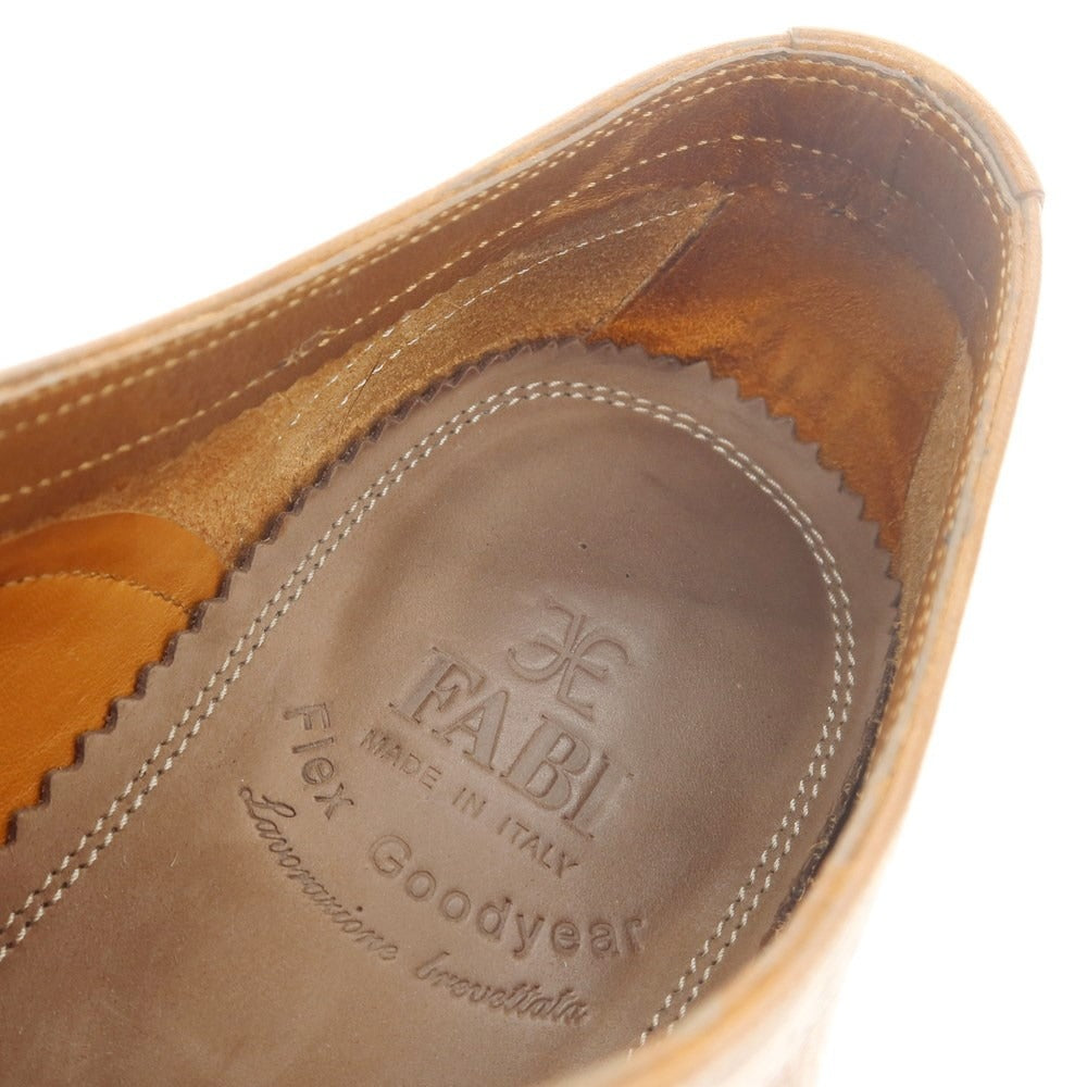 【中古】ファビ FABI ウイングチップ ドレスシューズ ブラウン【 39 】【 状態ランクB 】【 メンズ 】