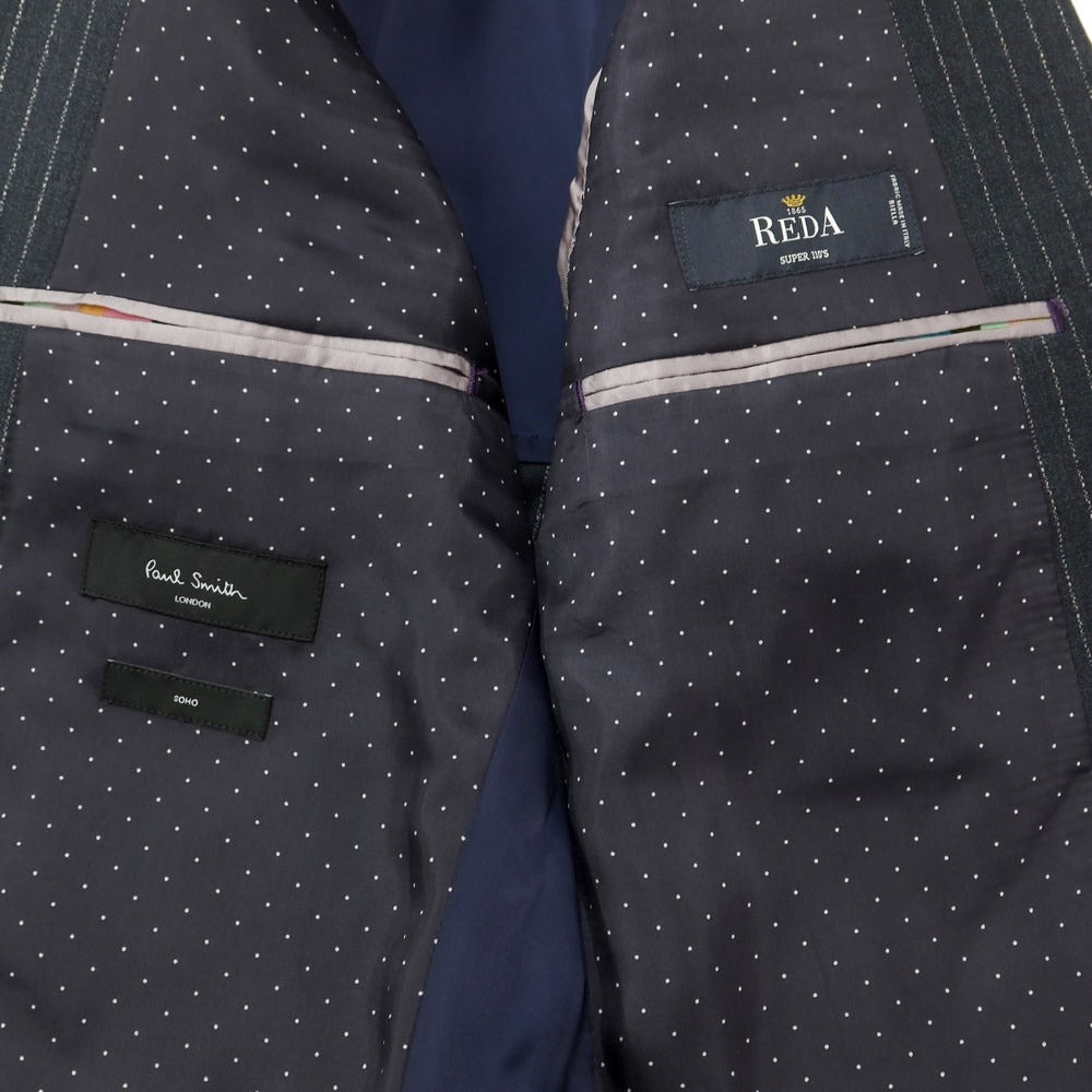 【中古】ポールスミス Paul Smith SOHO ウール ストライプ 2つボタンスーツ グレー【 M 】【 状態ランクB 】【 メンズ 】
