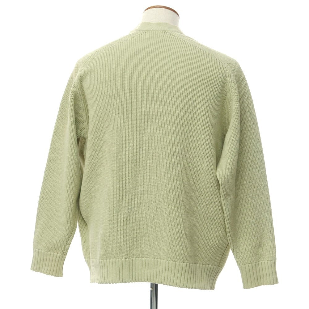 【中古】クラネ オム CLANE HOMME ミドルゲージコットンポリエステル カーディガン ライトグリーン系【 2 】【 状態ランクC 】【 メンズ 】