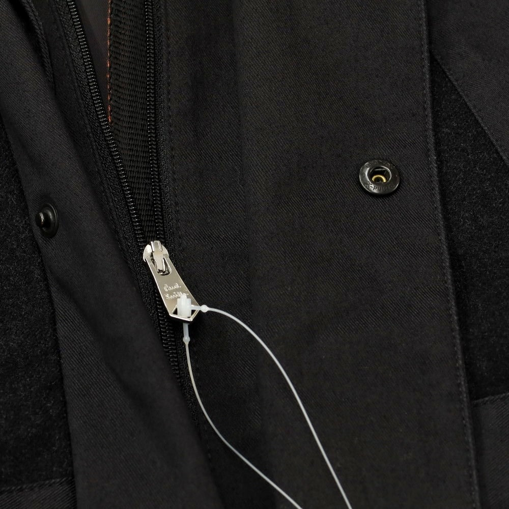 【中古】ポールスミス Paul Smith ウール ナイロン 切替 マウンテンパーカー ブラック系【 M 】【 状態ランクC 】【 メンズ 】