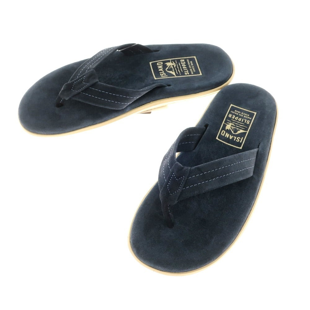 中古】【未使用】アイランドスリッパ ISLAND SLIPPER スエード トングサンダル ネイビー【 8 】【 状態ランクS 】【 メン –  リタリオリブロ