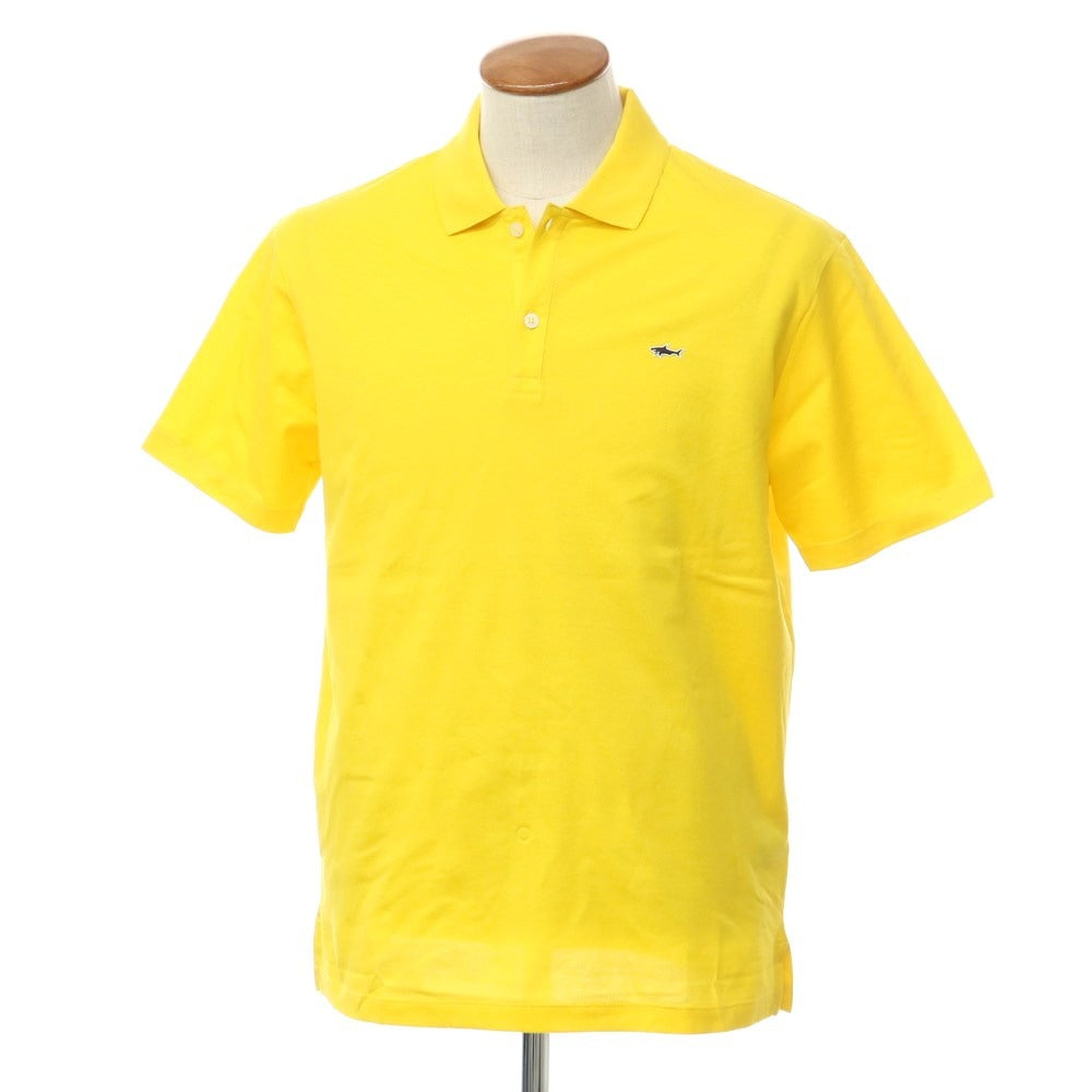 【新品】ポールアンドシャーク PAUL&SHARK コットン 半袖ポロシャツ イエロー【サイズM】【YEL】【S/S】【状態ランクN】【メンズ】【759387】