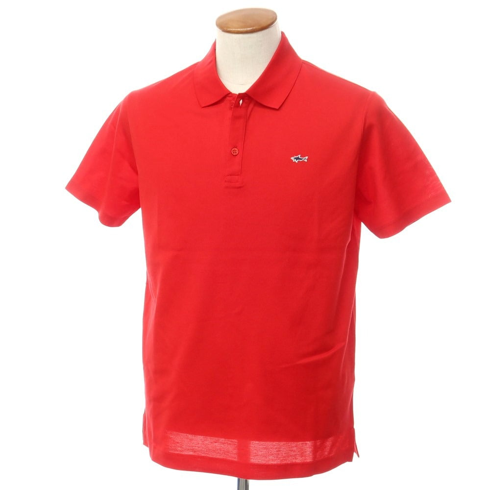 【新品】ポールアンドシャーク PAUL&SHARK コットン 半袖ポロシャツ レッド【サイズM】【RED】【S/S】【状態ランクN】【メンズ】【759385】