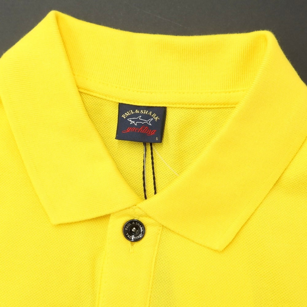 【新品】ポールアンドシャーク PAUL&SHARK コットン 半袖ポロシャツ イエロー【サイズS】【YEL】【S/S】【状態ランクN】【メンズ】【759386】