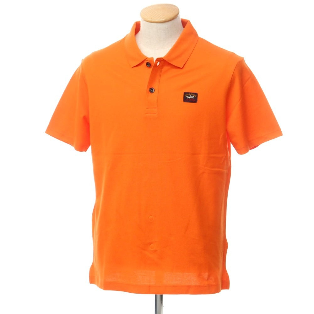 【新品】ポールアンドシャーク PAUL&SHARK コットン 半袖ポロシャツ オレンジ【サイズS】【ORG】【S/S】【状態ランクN】【メンズ】【759386】