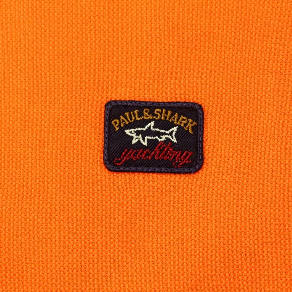 【新品】ポールアンドシャーク PAUL&SHARK コットン 半袖ポロシャツ オレンジ【サイズS】【ORG】【S/S】【状態ランクN】【メンズ】【759386】