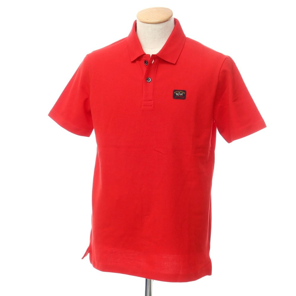 【新品】ポールアンドシャーク PAUL&SHARK コットン 半袖ポロシャツ レッド【サイズS】【RED】【S/S】【状態ランクN】【メンズ】【759383】