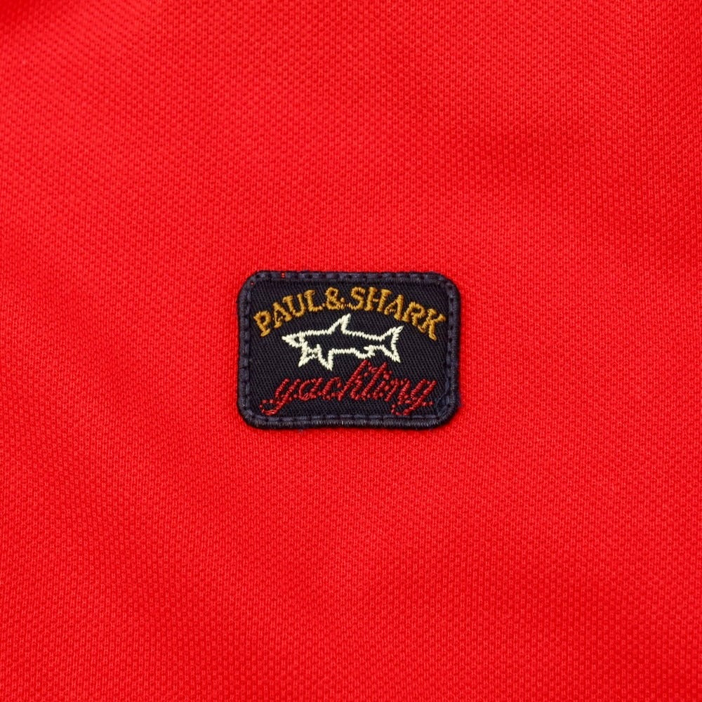 【新品】ポールアンドシャーク PAUL&SHARK コットン 半袖ポロシャツ レッド【サイズS】【RED】【S/S】【状態ランクN】【メンズ】【759383】
