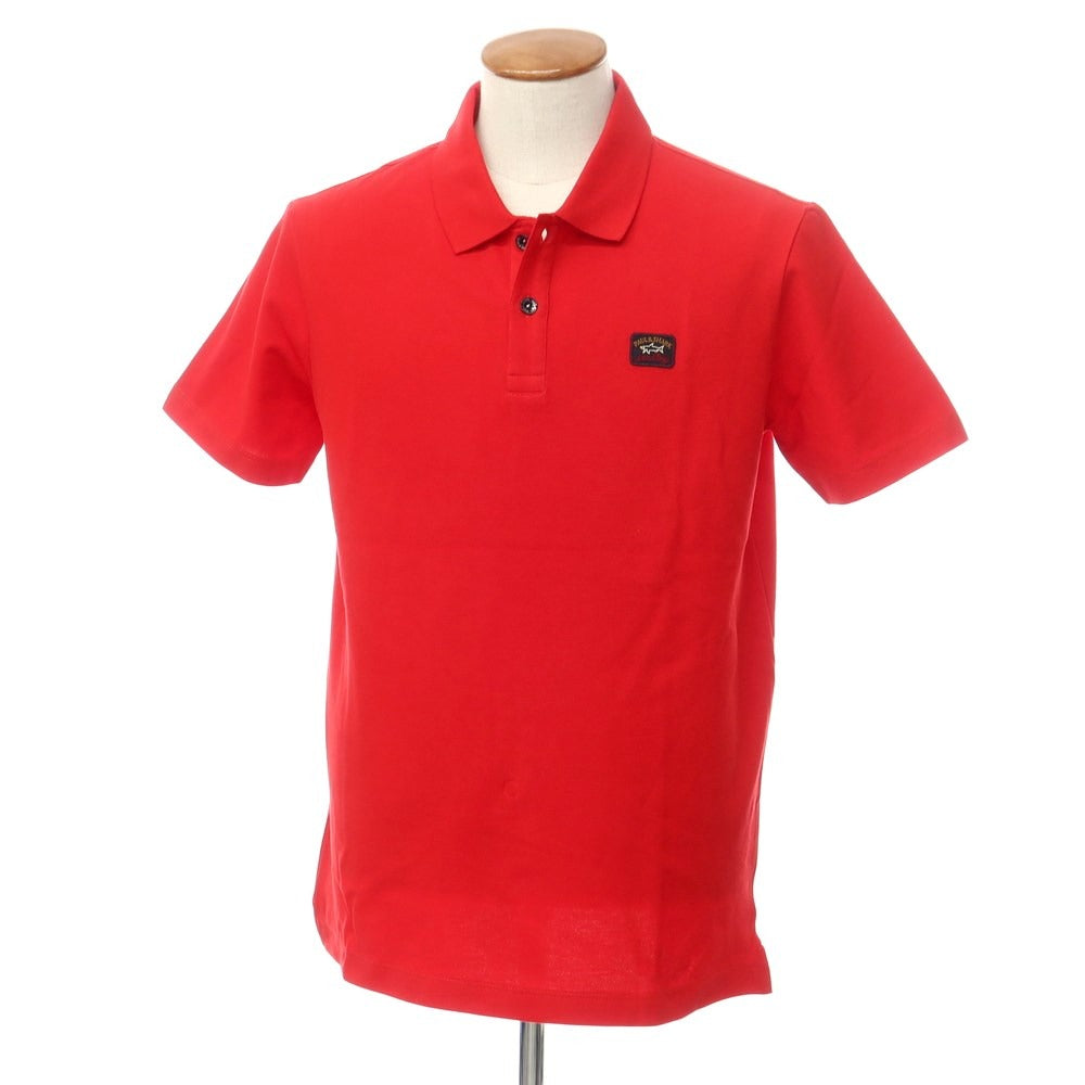 【新品】ポールアンドシャーク PAUL&SHARK コットン 半袖ポロシャツ レッド【サイズM】【RED】【S/S】【状態ランクN】【メンズ】【759384】