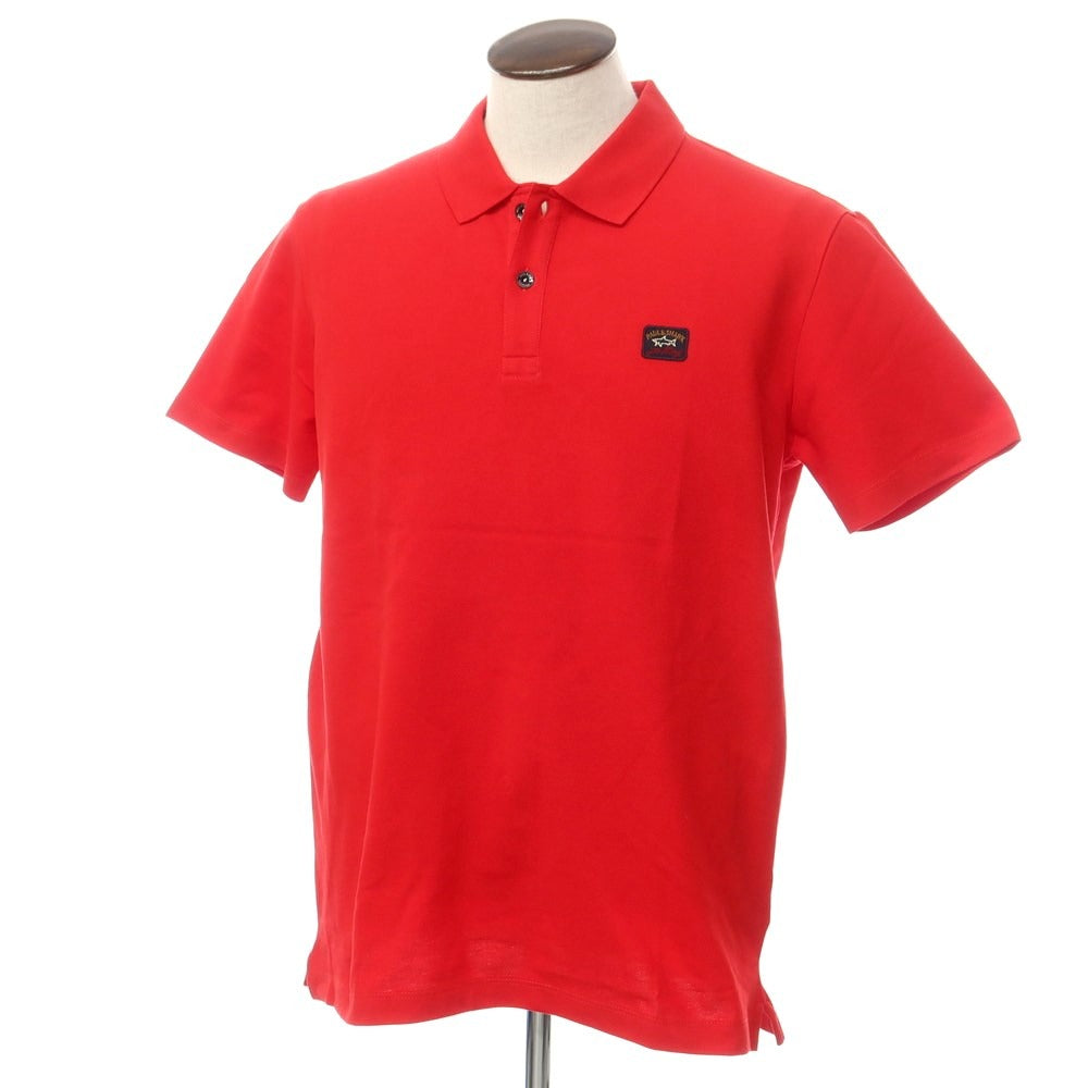 【新品】ポールアンドシャーク PAUL&SHARK コットン 半袖ポロシャツ レッド【サイズL】【RED】【S/S】【状態ランクN】【メンズ】【759383】