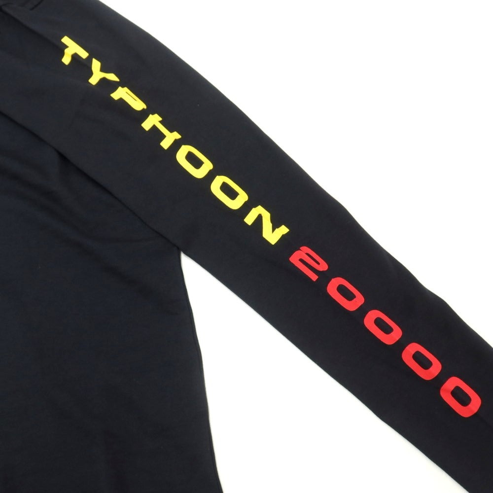 【新品】ポールアンドシャーク PAUL&SHARK プリント 長袖Tシャツ ブラック【 XS 】【 状態ランクN 】【 メンズ 】