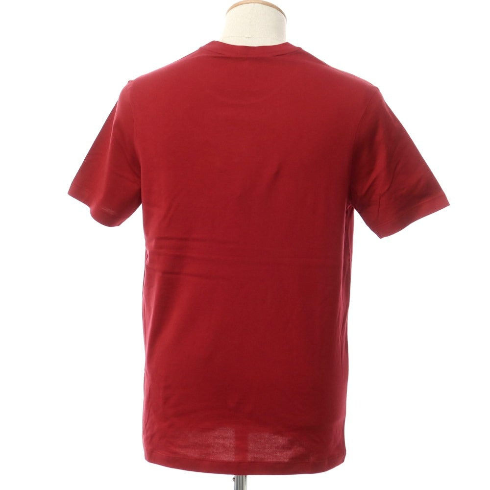 【新品】ポールアンドシャーク PAUL&SHARK ロゴワッペン 半袖Tシャツ マルーン【 S 】【 状態ランクN 】【 メンズ 】