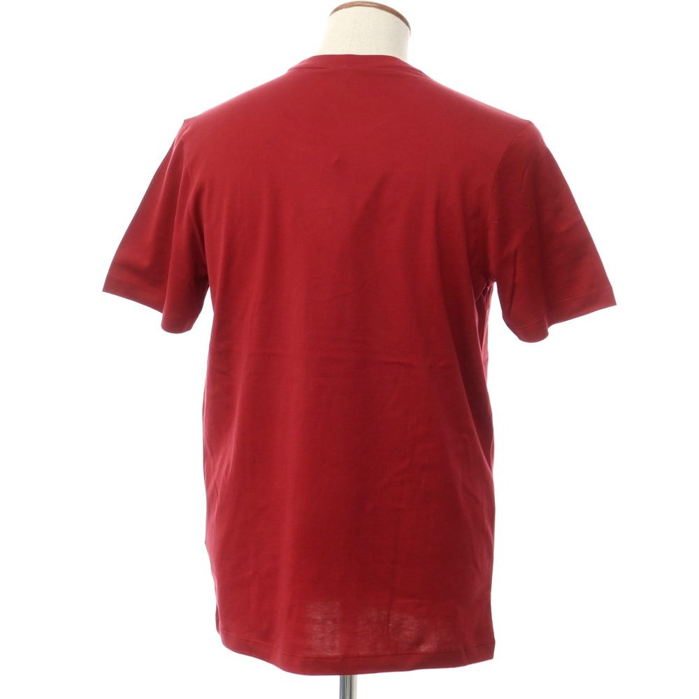 【新品】ポールアンドシャーク PAUL&SHARK ロゴワッペン 半袖Tシャツ マルーン【 M 】【 状態ランクN 】【 メンズ 】