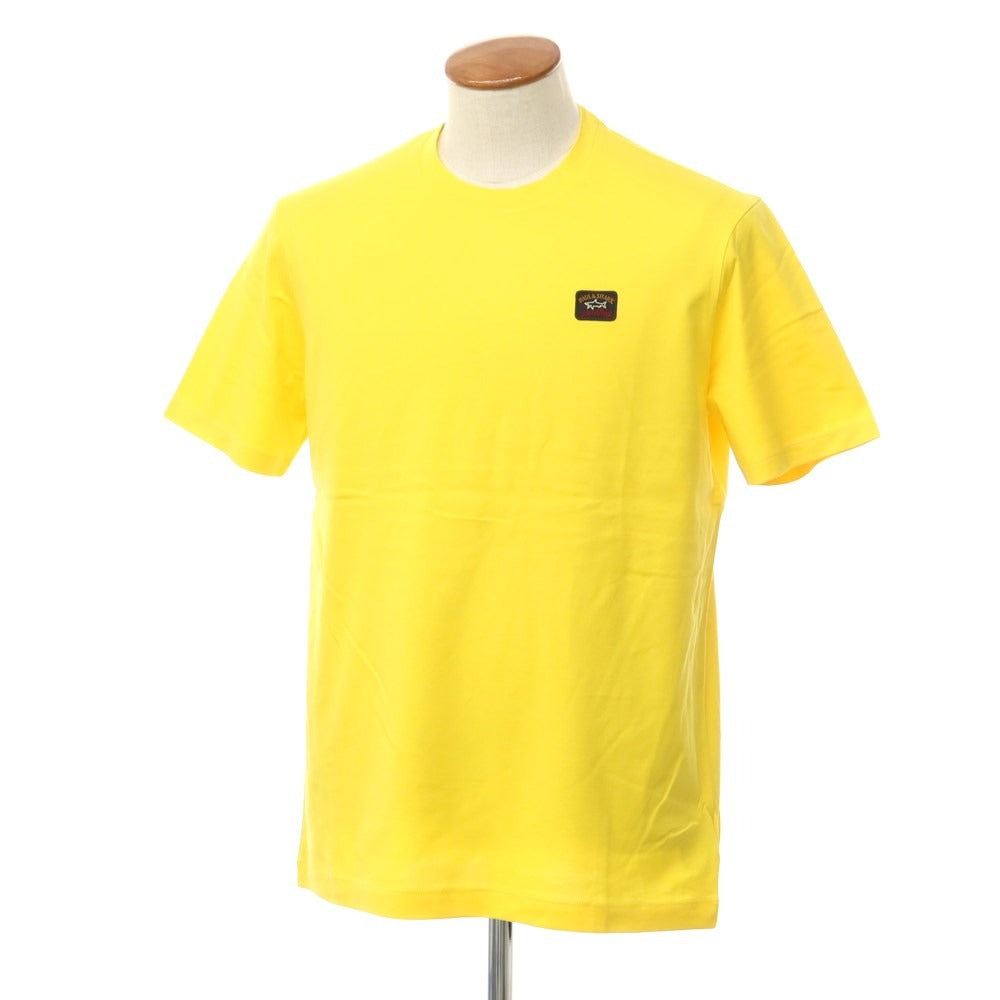 【新品】ポールアンドシャーク PAUL&SHARK ロゴワッペン 半袖Tシャツ イエロー【 M 】【 状態ランクN 】【 メンズ 】