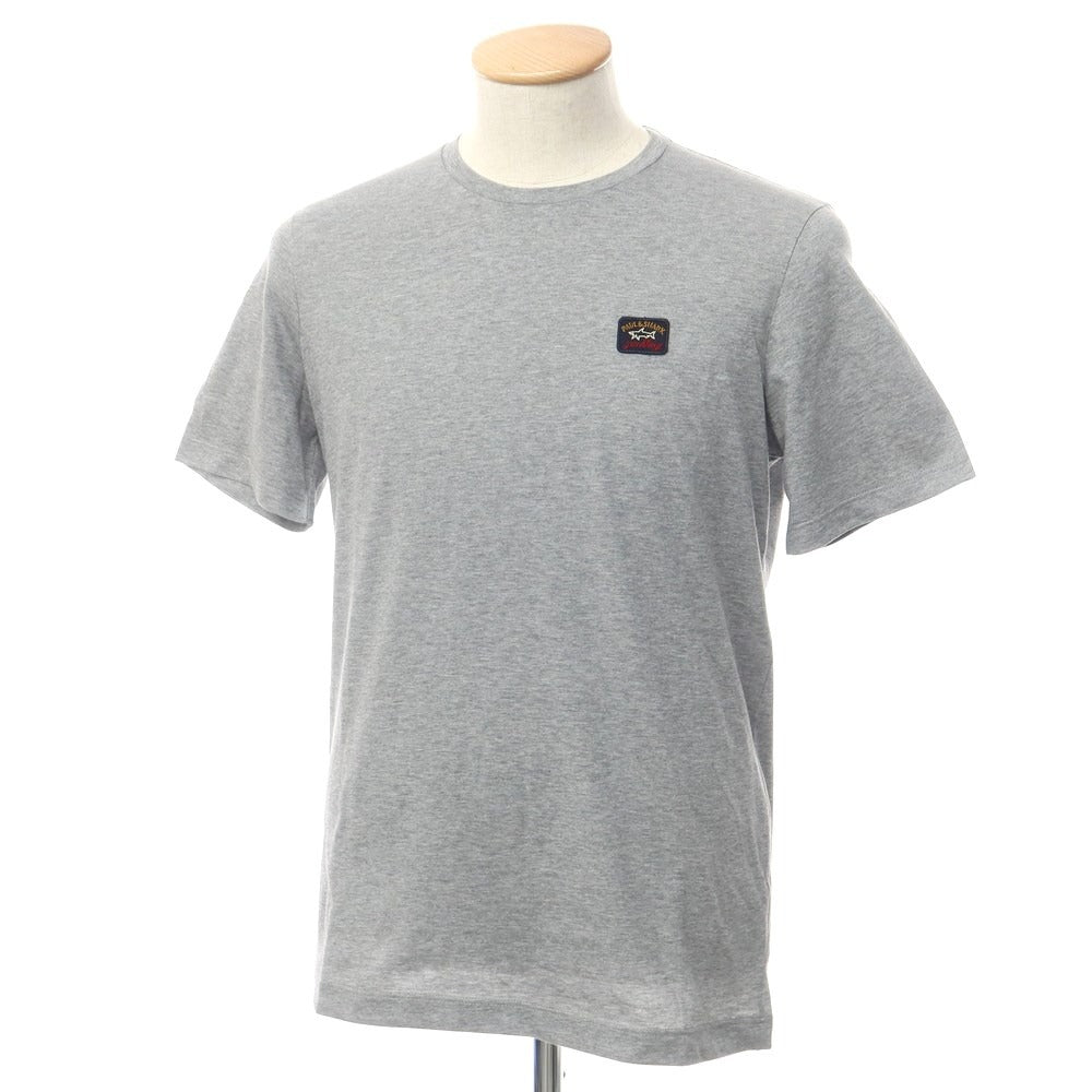 【新品】ポールアンドシャーク PAUL&SHARK ロゴワッペン 半袖Tシャツ グレー【 S 】【 状態ランクN 】【 メンズ 】