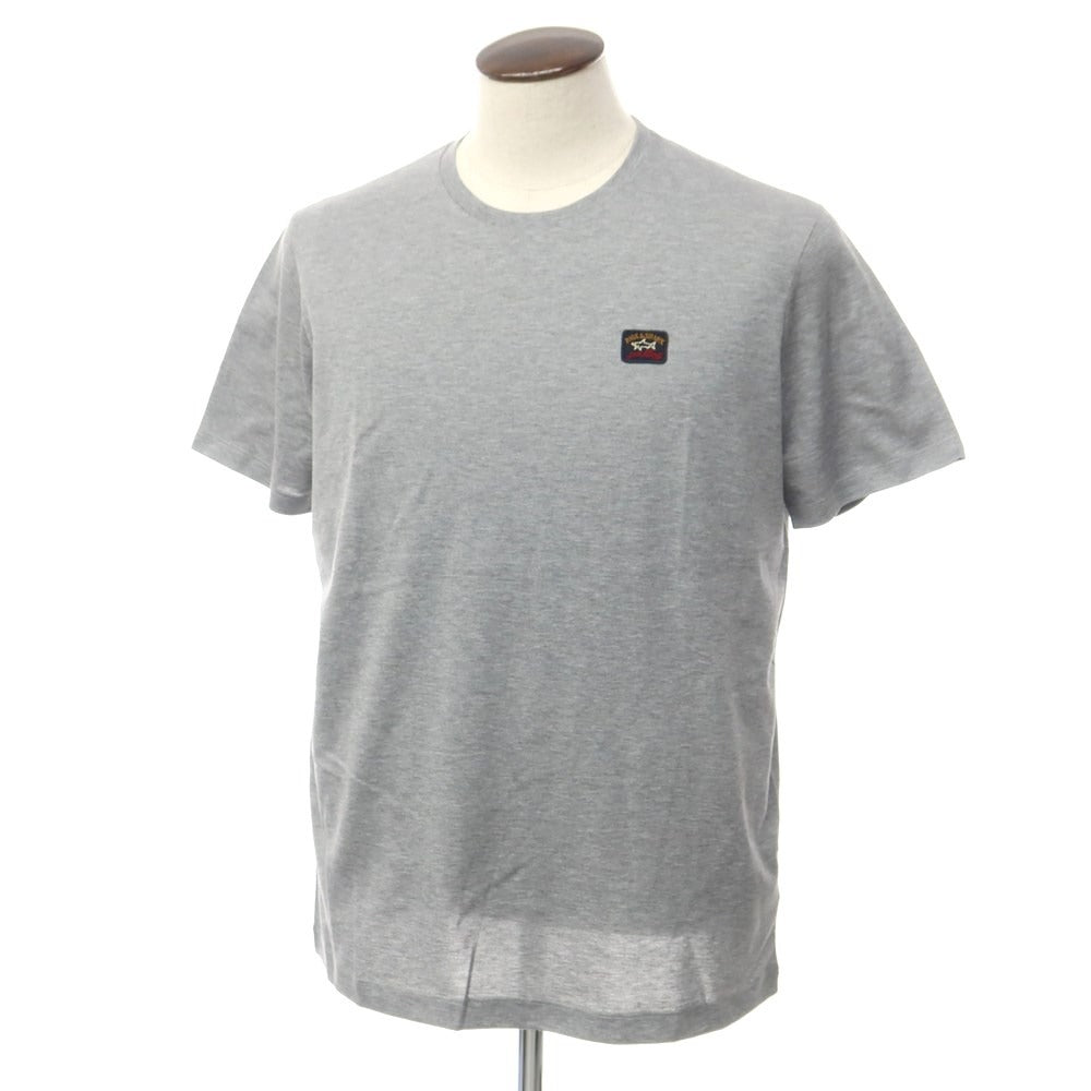 【新品】ポールアンドシャーク PAUL&SHARK ロゴワッペン 半袖Tシャツ グレー【 L 】【 状態ランクN 】【 メンズ 】