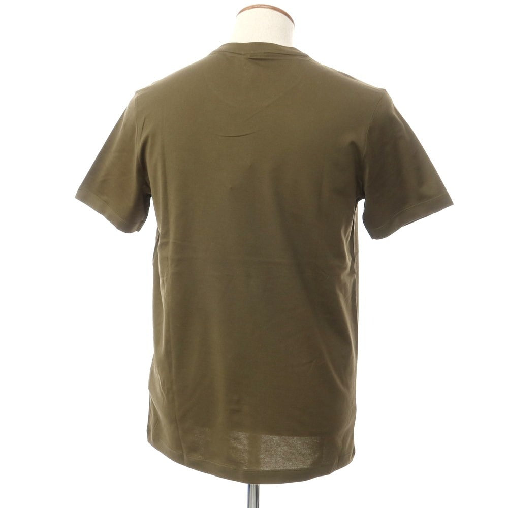 【新品】ポールアンドシャーク PAUL&SHARK ロゴワッペン 半袖Tシャツ オリーブ【 M 】【 状態ランクN 】【 メンズ 】