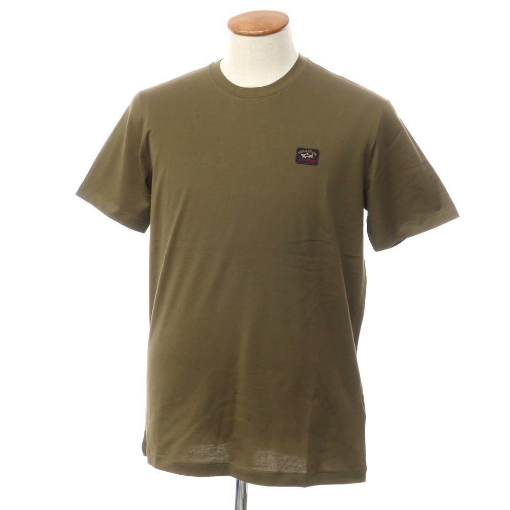 【新品】ポールアンドシャーク PAUL&SHARK ロゴワッペン 半袖Tシャツ オリーブ【 M 】【 状態ランクN 】【 メンズ 】