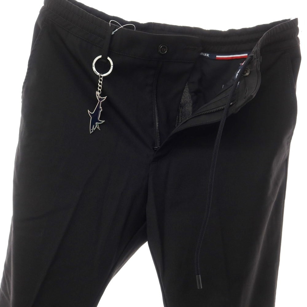 【新品】ポールアンドシャーク PAUL&SHARK ポリエステルウール イージー カジュアルスラックスパンツ ブラック【サイズ50】【BLK】【S/S】【状態ランクN】【メンズ】【759387】