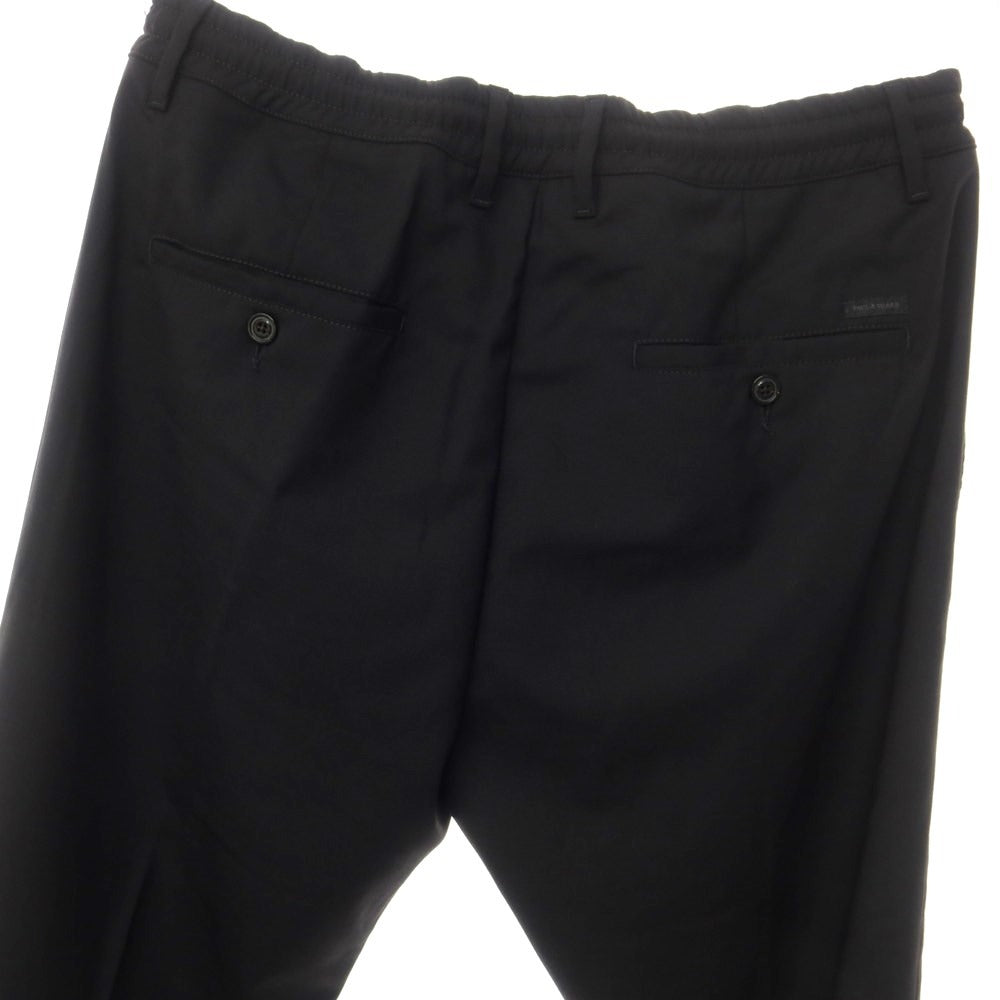 【新品】ポールアンドシャーク PAUL&SHARK ポリエステルウール イージー カジュアルスラックスパンツ ブラック【サイズ50】【BLK】【S/S】【状態ランクN】【メンズ】【759387】