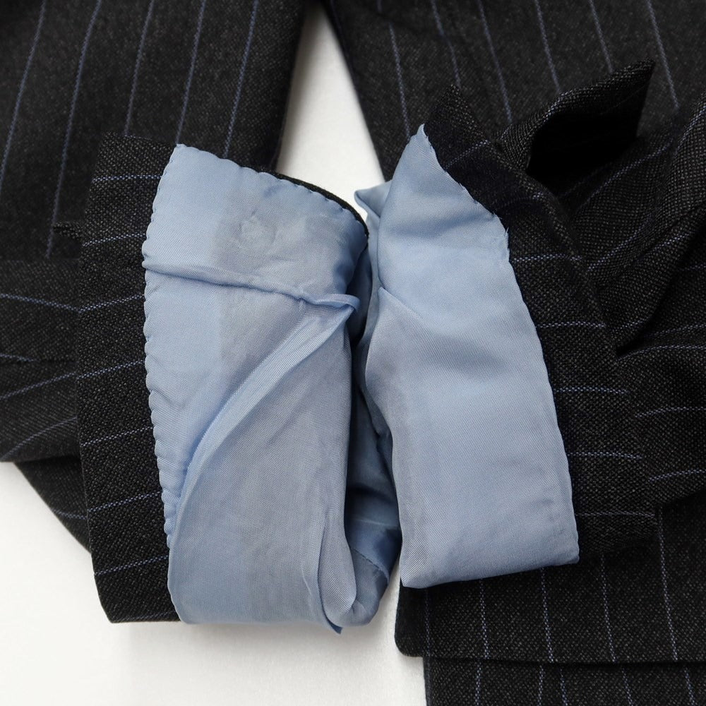 【中古】ビームス BEAMS SUPER120‘S ウール セットアップ 3つボタンスーツ グレーxブルー【 記載なし(L位) 】【 状態ランクC 】【 メンズ 】